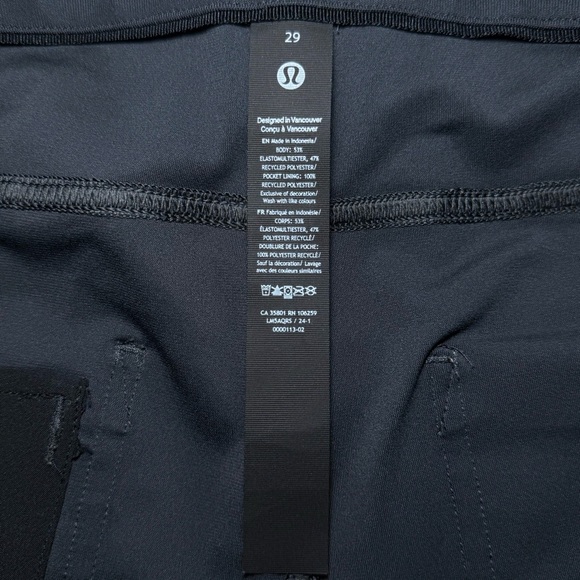 Lululemon ABC Slim-Fit Pant *Warpstreme in Obsidian - Picture 7 of 8